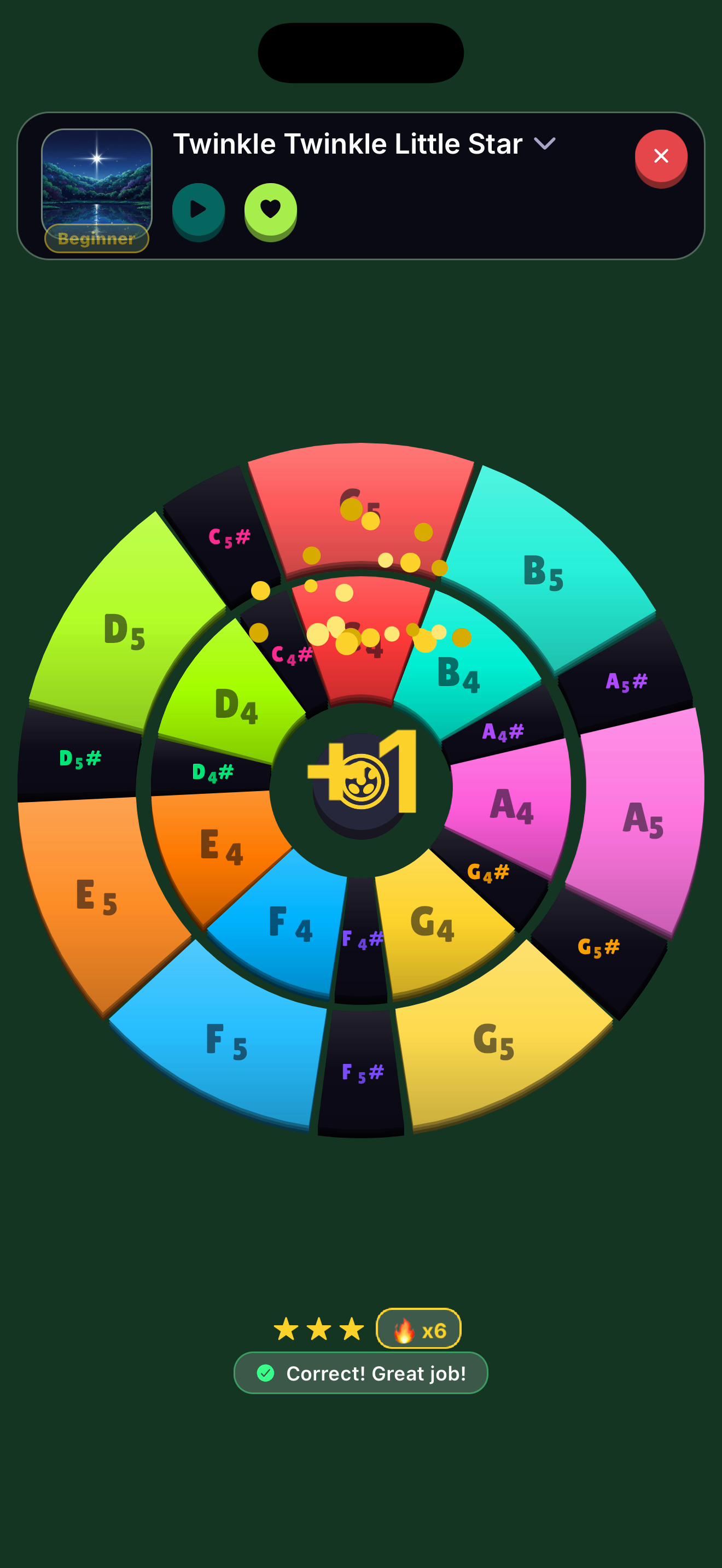 Twinkle Twinkle Little Star on the two-octave circular steel pan